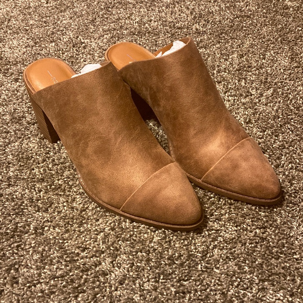Report - Toni Mule Heeled Bootie - Tan size 8.5